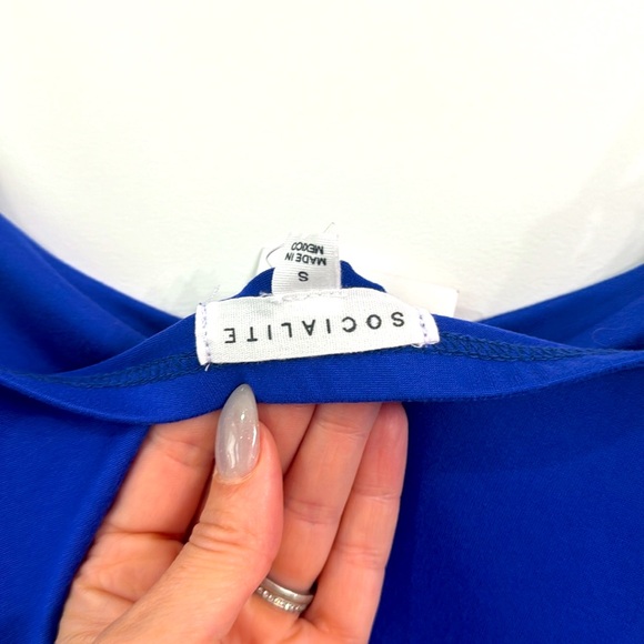 NWOT Royal Blue Midi Dress - Picture 3 of 3